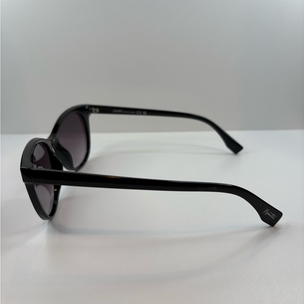 NANETTE LEOPRE SUNGLASSES HHNN0214-R NN313 OX BLACK SUNGLASSES - Picture 5 of 15